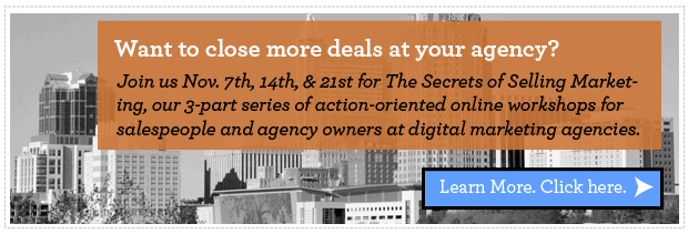 Boost agency sales at the Secrets of Selling Marketing webinar series