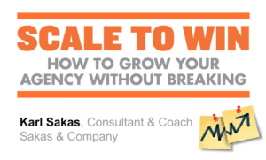 Scale to Win talk cover slide by Karl Sakas