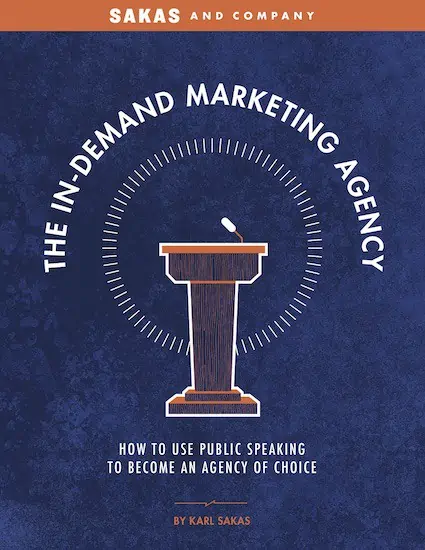 book cover in demand marketing agency orange blue sm