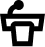 Icon of a speaker's podium