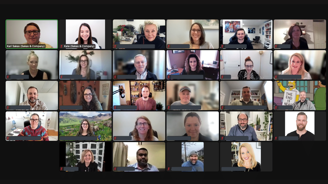 Virtual event led by Karl Sakas