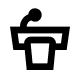 Icon of a speaker's podium