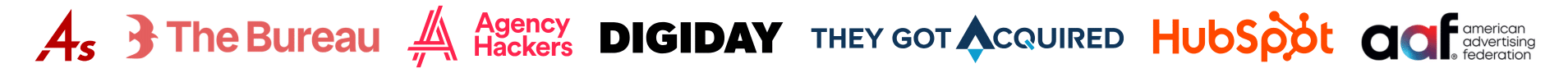 Recognized by organizations, events, and publications like 4As, Agency Hackers, and The Bureau